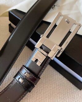 Pasek firmowy męski, damski, skóra Mont Blanc