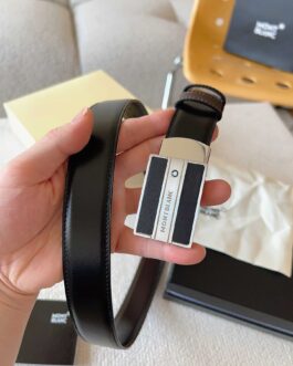 Pasek firmowy męski, damski, skóra Mont Blanc