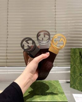 Pasek firmowy męski, damski, skóra Gucci