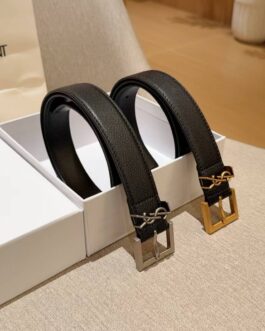 Pasek firmowy męski, damski, skóra YSL