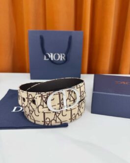Pasek firmowy męski, damski, skóra Dior