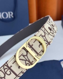 Pasek firmowy męski, damski, skóra Dior