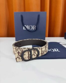 Pasek firmowy męski, damski, skóra Dior