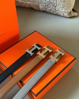Pasek firmowy męski, damski, skóra Hermes