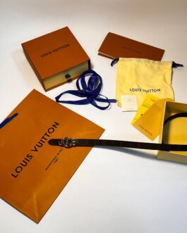 Louis Vuitton Pasek firmowy męski, damski, skóra