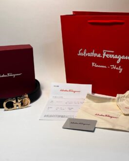 Salvatore Ferragamo Pasek firmowy męski, damski, skóra