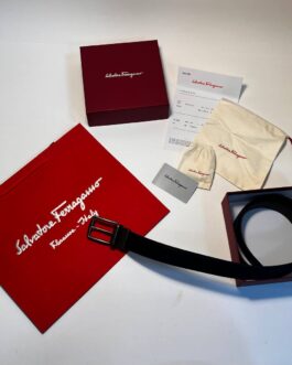 Salvatore Ferragamo Pasek firmowy męski, damski, skóra