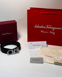 Salvatore Ferragamo Pasek firmowy męski, damski, skóra