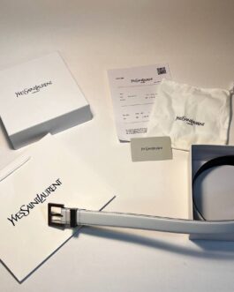 Pasek firmowy męski, damski, skóra YSL