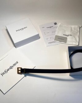 Pasek firmowy męski, damski, skóra YSL