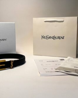 Pasek firmowy męski, damski, skóra YSL