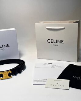 Pasek firmowy męski, damski, skóra Celine