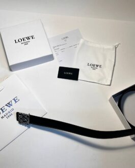 Pasek firmowy męski, damski, skóra Loewe