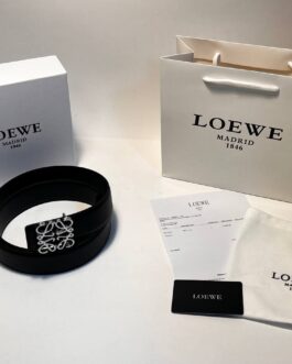Pasek firmowy męski, damski, skóra Loewe