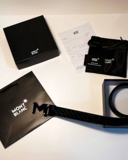 Mont Blanc Pasek firmowy męski, damski, skóra