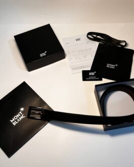 Mont Blanc Pasek firmowy męski, damski, skóra