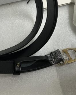 Pasek firmowy damski, meski, skóra Dior