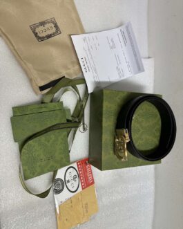 Pasek firmowy damski, meski, skóra Gucci