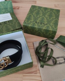 Pasek firmowy damski, meski, skóra Gucci