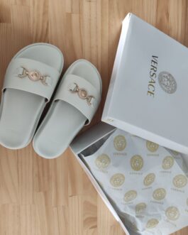 Versace Buty, sandaly klapki, skora