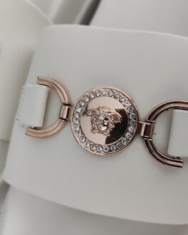 Versace Buty, sandaly klapki, skora