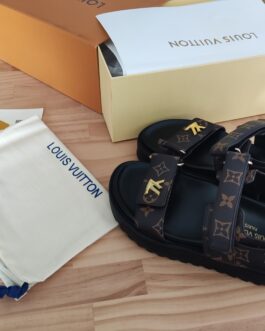 Louis Vuitton Buty, sandaly klapki, skora