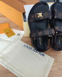 Louis Vuitton Buty, sandaly klapki, skora