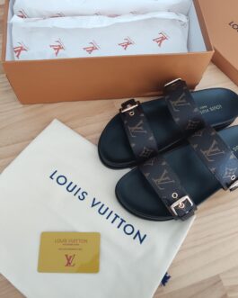 Louis Vuitton Buty, sandaly klapki, skora