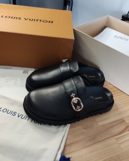 Louis Vuitton Buty, sandaly klapki, skora