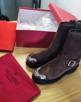 Valentino Buty damskie, kozaki, botki, skóra