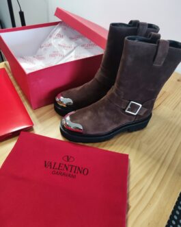Valentino Buty damskie, kozaki, botki, skóra