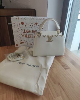 Torebka damska elegancka Louis Vuitton capucines, skora