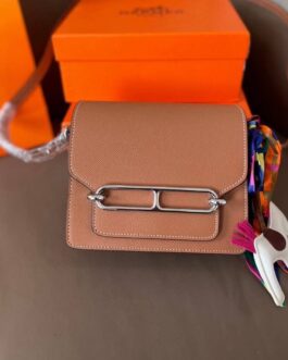 Torebka damska elegancka Hermes roulis, skóra