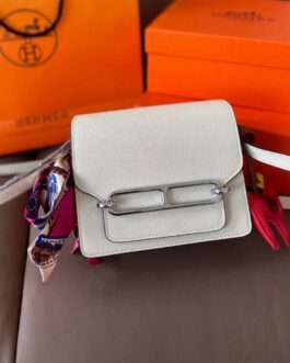 Torebka damska elegancka Hermes roulis, skóra