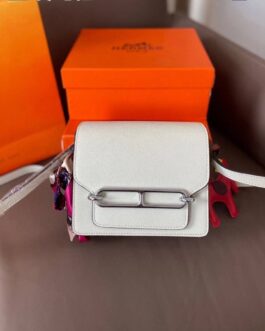 Torebka damska elegancka Hermes roulis, skóra