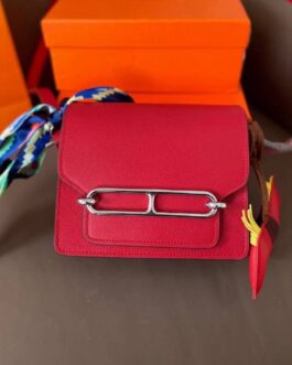 Torebka damska elegancka Hermes roulis, skóra