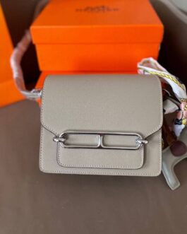 Torebka damska elegancka Hermes roulis, skóra