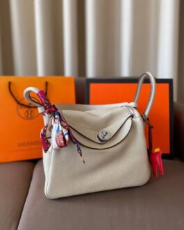 Torebka damska elegancka Hermes lindi, skóra