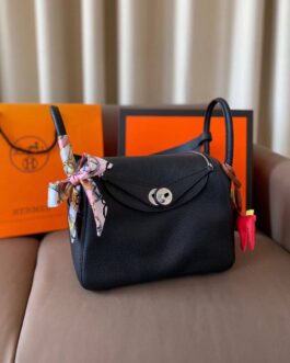 Torebka damska elegancka Hermes lindi, skóra