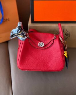 Torebka damska elegancka Hermes lindi, skóra