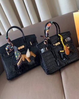 Torebka damska elegancka Hermes Birkin, skóra