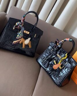 Torebka damska elegancka Hermes Birkin, skóra