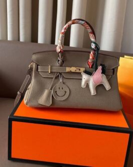 Torebka damska elegancka Hermes Birkin, skóra