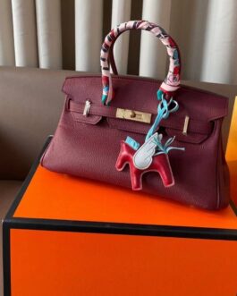 Torebka damska elegancka Hermes Birkin, skóra