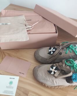 Miu Miu Sneakersy, trampki, tenisówki, buty, skora