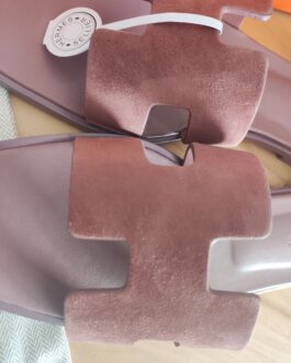 Hermes Buty, sandaly klapki, skora