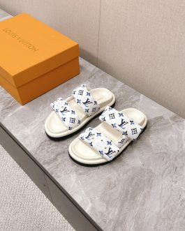 Louis Vuitton Buty, sandaly klapki, skora