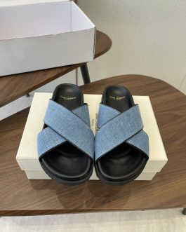 YSL Buty, sandaly klapki, skora