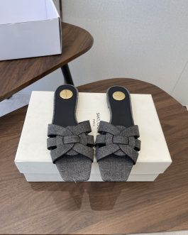 YSL Buty, sandaly klapki, skora