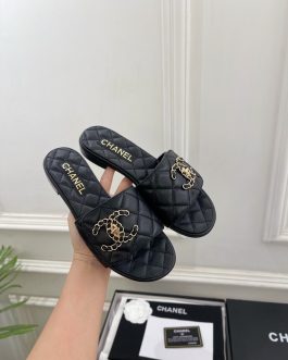 Chanel Buty, sandaly klapki, skora